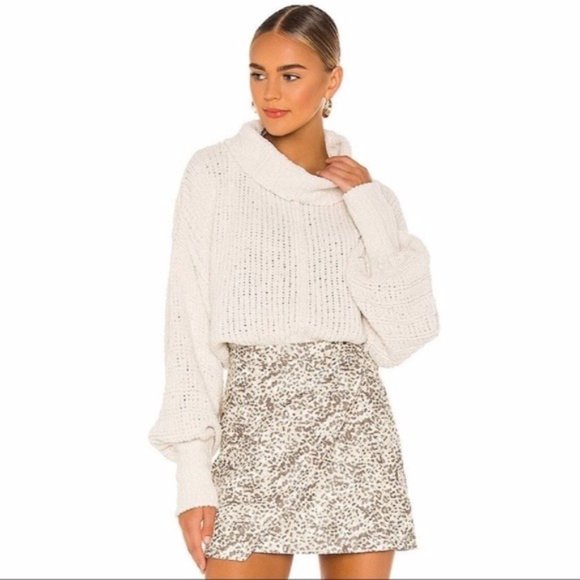 FREE PEOPLE Be Yours Cowl Neck Sweater - Vanilla Bean - NWT - Picture 4 of 6